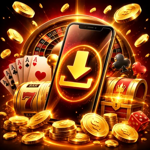 Download do arquivo APK do aplicativo em andamento no navegador do celular