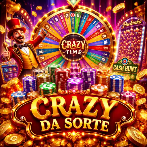 Roda do game show ao vivo Crazy Time